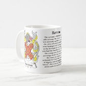 Mug Barron, l'origine, signification et la crête (Devant gauche)