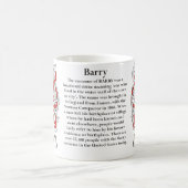 Mug Barry, l'origine, signification et la crête (Centre)