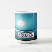 Mug Bas BLEUE Kruzen classique voiture large (Centre)