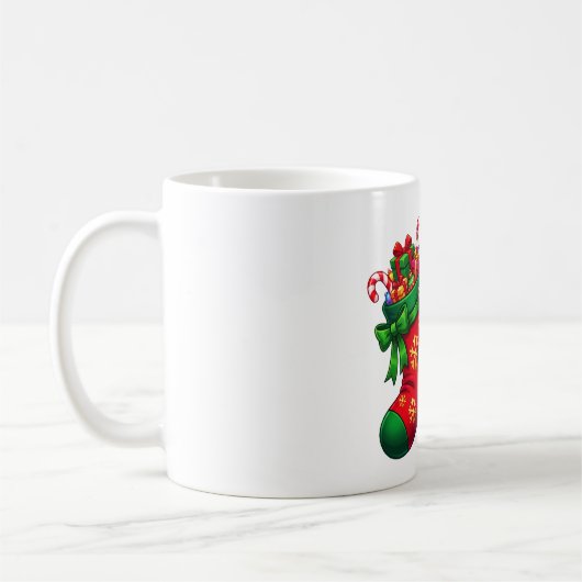 Mug Bas de Noël Renard Festif (Gauche)