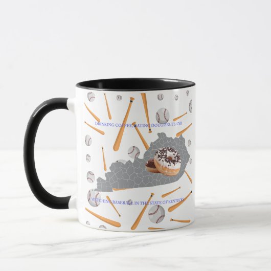 Mug Base-ball, café et beignets dans le Kentucky (Gauche)