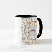 Mug Base-ball, café et beignets dans le Massachusetts (Devant droit)