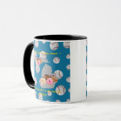 Mug Base-ball, café et beignets dans le Michigan (Devant gauche)