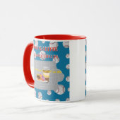 Mug Base-ball, café et beignets dans l'État de l'Iowa (Devant gauche)