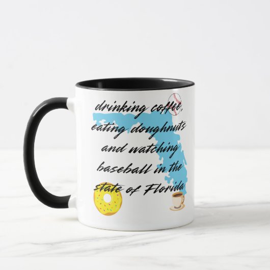 Mug Base-ball, café et beignets en Floride (Gauche)