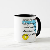 Mug Base-ball, café et beignets en Floride (Devant droit)
