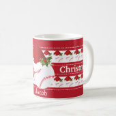 Mug Base-ball de Joyeux Noël (Devant droit)