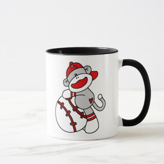 Mug Base-ball de singe de chaussette (Droite)