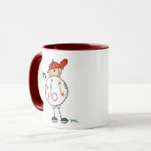 Mug Base-ball garçons j'ai 6 ans (Devant gauche)