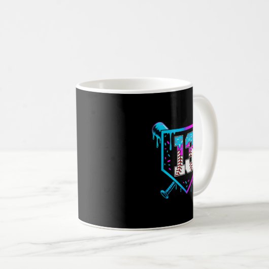 Mug Baseball 13e anniversaire Ice Cream Drip 13 ans (Devant droit)
