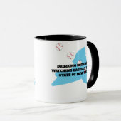 Mug Baseball and Coffee in New York  (Devant droit)