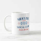 Mug Baseball Baseline Social Club avec nom de ligue (Gauche)