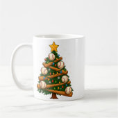 Mug Baseball Bat Christmas Tree Lights Holiday Design  (Gauche)