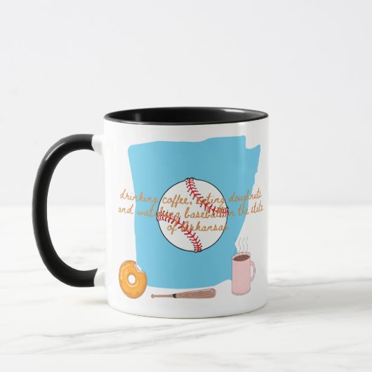 Mug Baseball, café et beignets en Arkansas (Gauche)