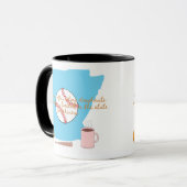 Mug Baseball, café et beignets en Arkansas (Devant gauche)