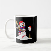 Mug Baseball Christmas Snowman Playing Baseball (Gauche)