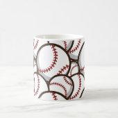 Mug Baseball : Classique Motif sans couture (Centre)