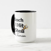 Mug Baseball Coach Coffee Mug, Gift For Baseball Coach (Devant gauche)