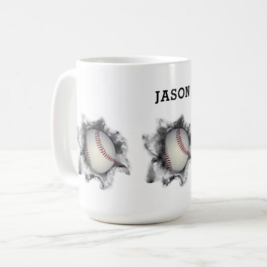 Mug Baseball créatif (Devant gauche)