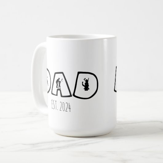 Mug Baseball DAD et l'enfant (Devant gauche)