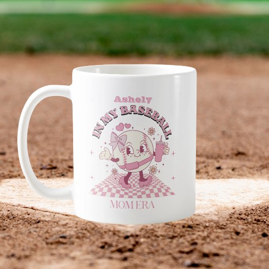 Mug Baseball de la bow rose personnalisé