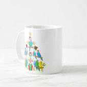 Mug Baseball de Noël avec Santa Hat Joyeux Noël (Devant gauche)