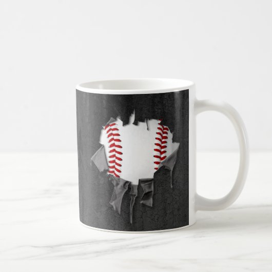 Mug Baseball déchiré (Droite)