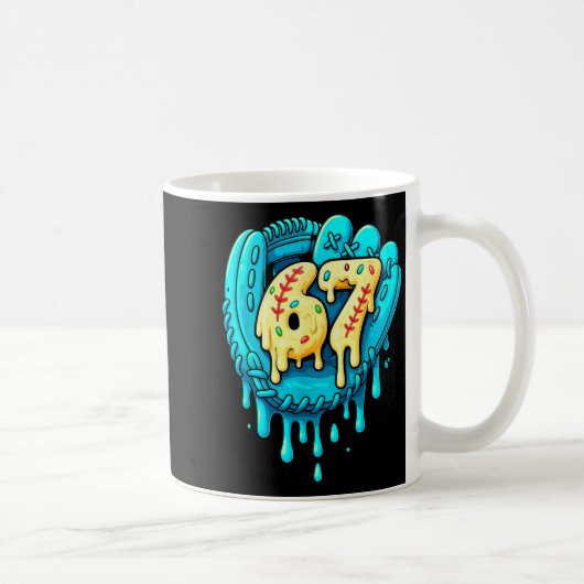 Mug Baseball Drip 6 7 Numéro 67 Six Sept Mème Hommes B (Droite)