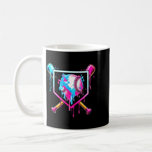 Mug Baseball Drip Funny Ice Cream Dripng Matching Fami (Gauche)