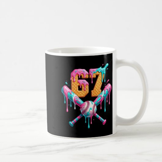 Mug Baseball Drip Number 67 Player (Droite)