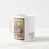 Mug Baseball Eat Sleep Repeat Pop Art Personalized (Devant gauche)