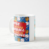 Mug Baseball et café dans le Wyoming (Devant gauche)