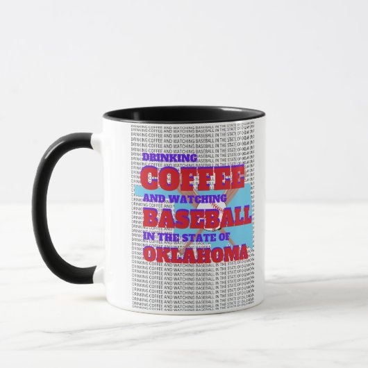 Mug Baseball et café en Oklahoma (Gauche)