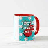 Mug Baseball et café en Virginie-Occidentale (Devant droit)