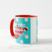 Mug Baseball et café en Virginie-Occidentale (Devant gauche)