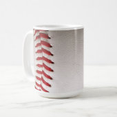 Mug Baseball et Softball Couture Rouge (Devant gauche)