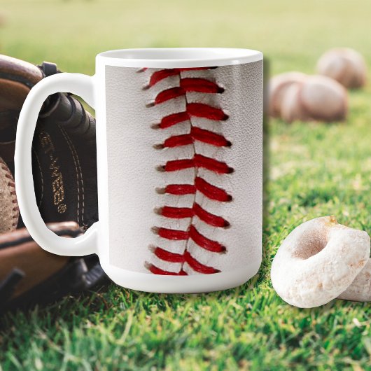 Mug Baseball et Softball Couture Rouge