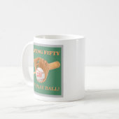 Mug Baseball Glove Batting Fifty Men's 50th Birthday (Devant gauche)