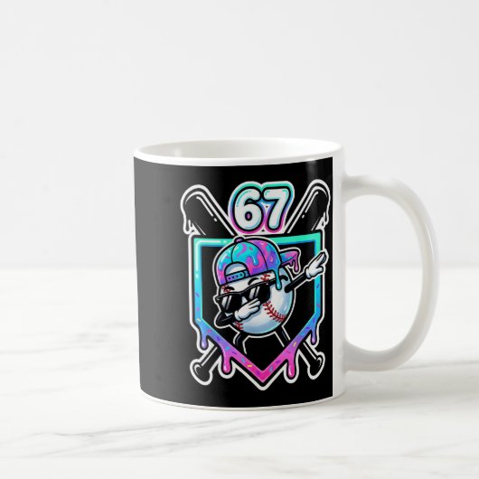 Mug Baseball Ice Cream Drip 67 Player Dabbing Six Seve (Droite)
