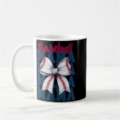 Mug Baseball Mama Coquette Bow Game Day Baseball Mom M (Gauche)