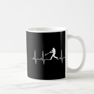 Mug Baseball Men - Bouton de coeur du joueur de baseba