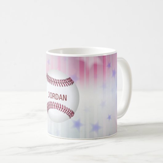 Mug Baseball monogramme (Devant droit)