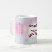 Mug Baseball monogramme (Devant gauche)