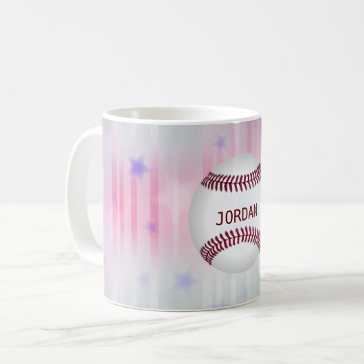 Mug Baseball monogramme (Devant gauche)