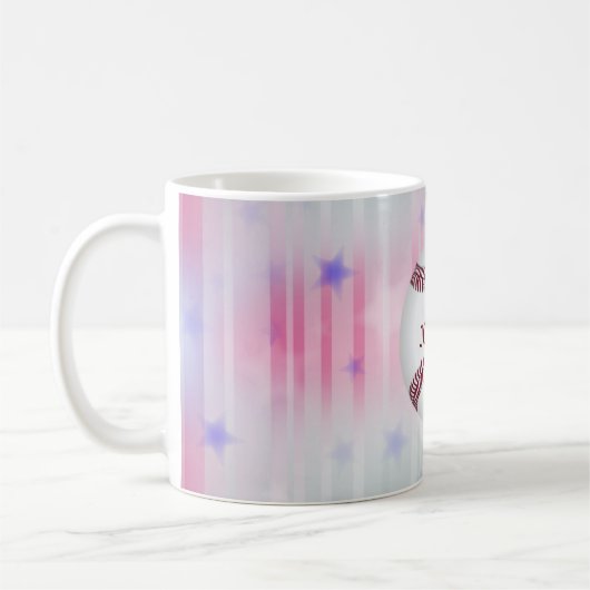 Mug Baseball monogramme (Gauche)