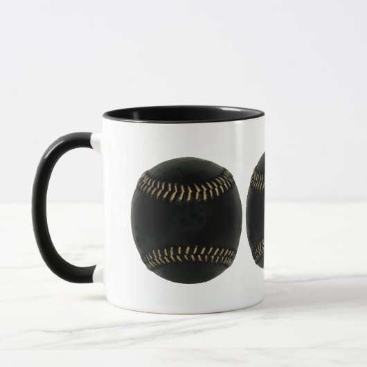 Mug baseball noir (Gauche)