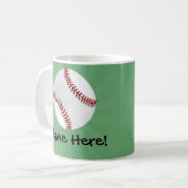 Mug Baseball personnalisé sur Garçons verts (Devant gauche)