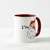 Mug Baseball pour garçon J'ai 2 ans (Devant droit)