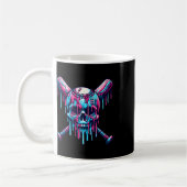 Mug Baseball Skull Drift Baseball Baseball Base-ball C (Gauche)