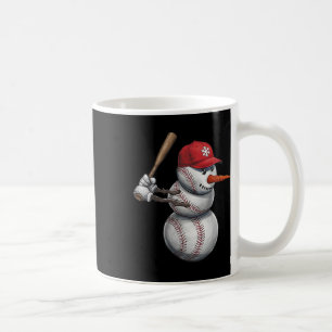 Mug Baseball Snowman neige Noël Noël Noël Hommes Femme